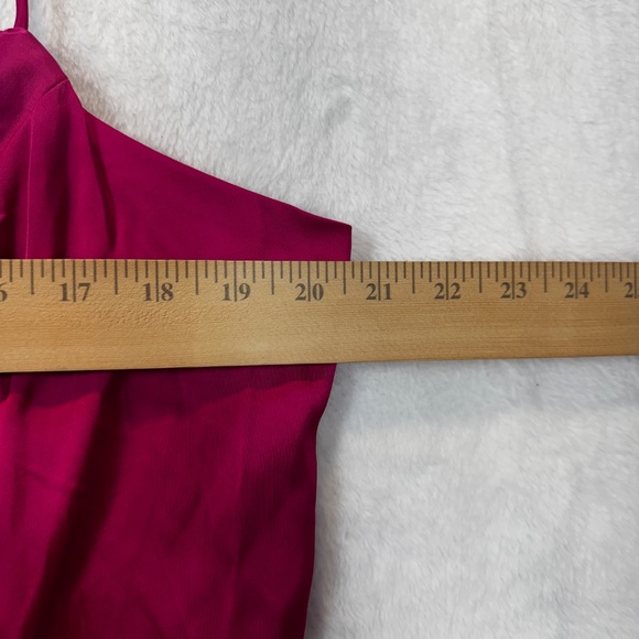 H&M Crop Top Womens Size XXL Fuschia Pink Satin Feminine Barbie Y2K Whimsigoth - Picture 6 of 8